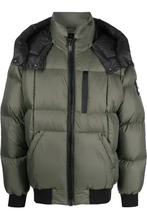 Moose Knuckles Kurtki, Mężczyzna, Zielony, L, Nylon, Kurtka bomberka