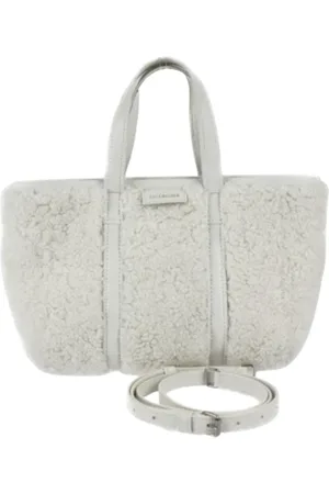 Balenciaga Pre-owned, Kobieta, Biały, ONE SIZE, Len, Pre-owned Wool balenciaga-bags