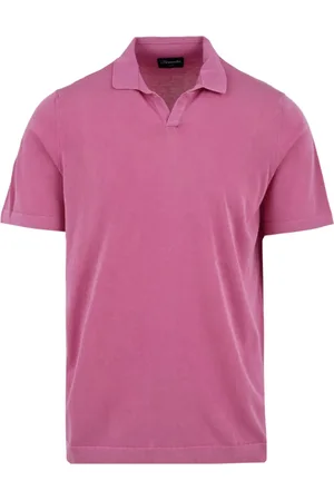 DRUMOHR Koszulki, Mężczyzna, Różowy, 2XL, Różowe koszulki i pola