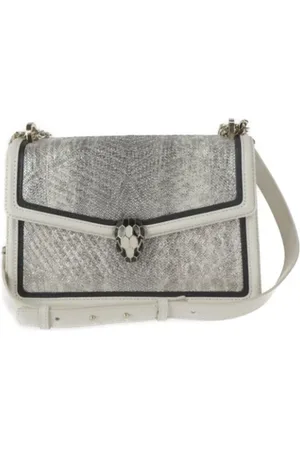 Bvlgari Pre-owned, Kobieta, Biały, ONE SIZE, Skóra, Pre-owned skórzane torby na ramię