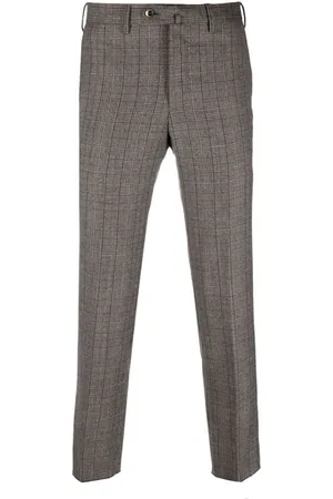 PT01 Spodnie, Mężczyzna, brązowy, XL, Spodnie z wełny Slim Fit