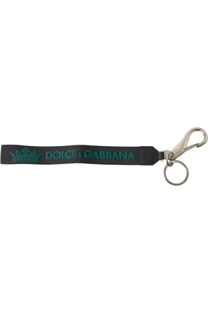Dolce & Gabbana Akcesoria, Kobieta, Czarny, ONE SIZE, Czarny brelok z logo DG