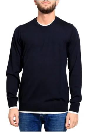 Paolo Pecora Bluzy, Mężczyzna, Niebieski, S, Bluza