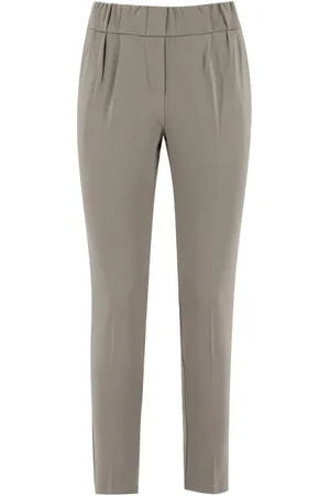 LE TRICOT PERUGIA Spodnie, Kobieta, Szary, L, Slim-fit Trousers