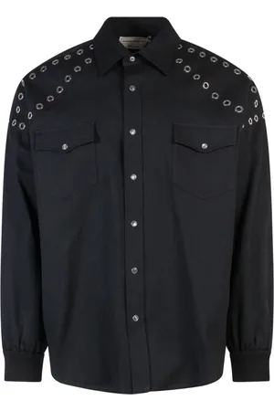 Alexander McQueen Koszule, Mężczyzna, Czarny, S, Koszula