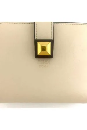 Fendi Pre-owned, unisex, Beżowy, ONE SIZE, Pre-owned skórzane portfele