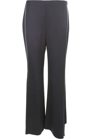 Giorgio Armani Spodnie, Kobieta, Niebieski, L, Satynowe asymetryczne spodnie dolne