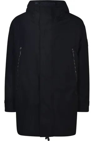 Giorgio Armani Kurtki, Mężczyzna, Czarny, L, Stylowe Płaszcze dla Mężczyzn