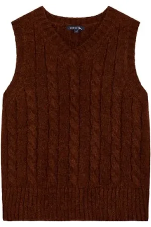 Soeur Swetry, Kobieta, Czerwony, S, Sleeveless Knitwear