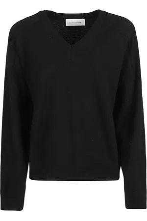 Armarium Swetry, Kobieta, Czarny, XS, Kaszmir, V-neck Knitwear