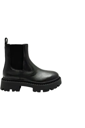 Ash Buty, Kobieta, Czarny, 37 EU, Skóra, Botki Chelsea - Genesis Boot - Czarne
