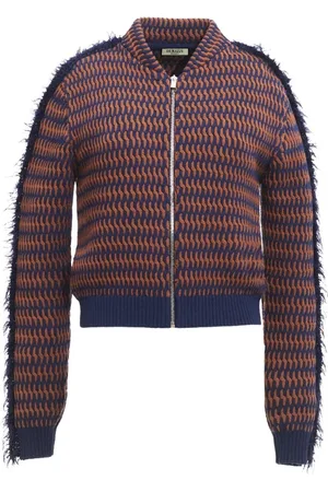 Durazzi Milano Swetry, Kobieta, brązowy, S, Wełna, Bomber z czystej wełny