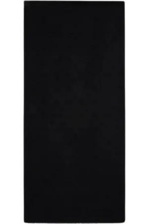 Emporio Armani Akcesoria, unisex, Czarny, ONE SIZE, Eagle Jacquard Modal Wiskoza Szalik