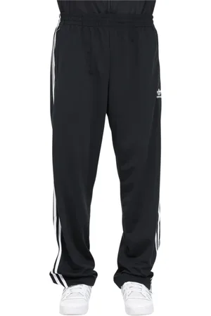 adidas Spodnie, Mężczyzna, Czarny, S, Czarne Spodnie Originals z Haftowanym Logo i Paskami