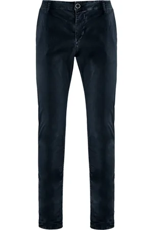 Bomboogie Spodnie, Mężczyzna, Niebieski, W38, Bawełna, Spodnie Chino Slim Fit