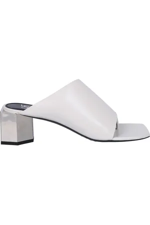OFF-WHITE Buty, Kobieta, Biały, 36 EU, Skóra, Eleganckie białe skórzane sandały