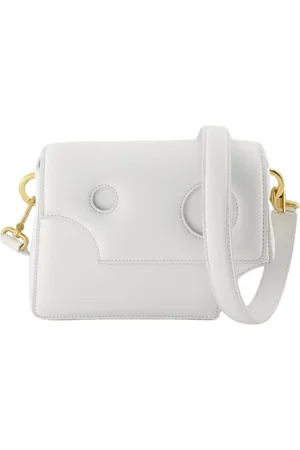 OFF-WHITE Torebki, Kobieta, Biały, ONE SIZE, Skóra, Burrow 22 Crossbody - Skóra