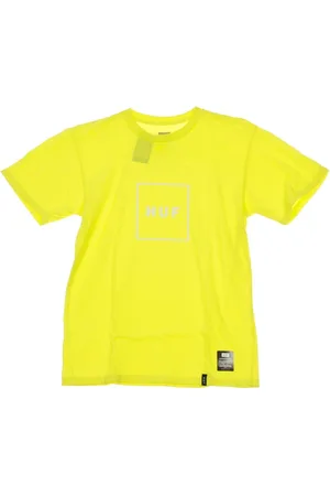 Huf Koszulki, Mężczyzna, Żółty, S, Essentials Box Logo T-Shirt