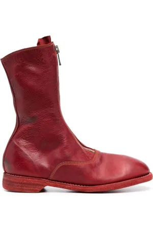 GUIDI Buty, Kobieta, Czerwony, 37 EU, Chelsea Botki