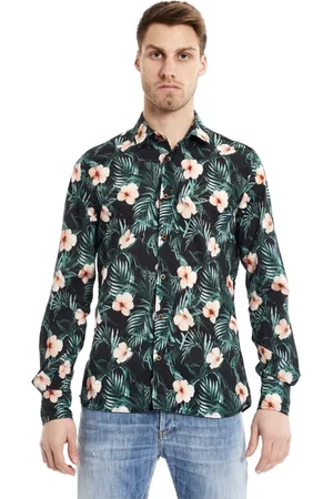 BOB der Bär Koszule, Mężczyzna, Zielony, S, Koszula Hawaii
