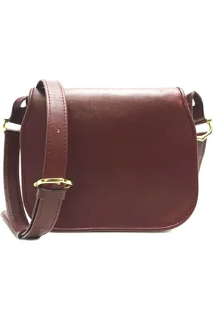 Cartier Pre-owned, Kobieta, Czerwony, ONE SIZE, Skóra, Pre-owned skórzane torby na ramię