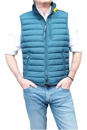 Parajumpers Kurtki, Mężczyzna, Niebieski, S, Idealna Bezrękawnik Puchowy