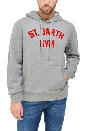 MC2 SAINT BARTH Bluzy, Mężczyzna, Szary, M, Bluza z kapturem