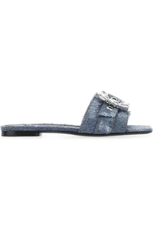 Dolce & Gabbana Buty, Kobieta, Niebieski, 37 EU, Letnie Slajde dla Kobiet