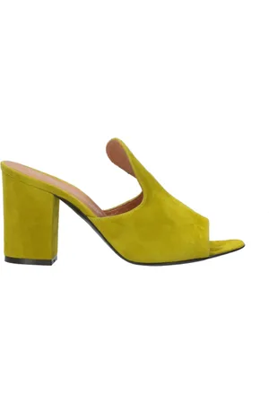 Via Roma Buty, Kobieta, Żółty, 36 EU, Zamsz, Heeled Mules