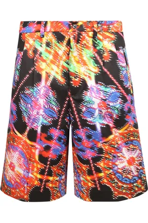 Dolce & Gabbana Szorty, Mężczyzna, Wielobarwność, L, Spandex, Stylowe Multi Spodenki dla Mężczyzn