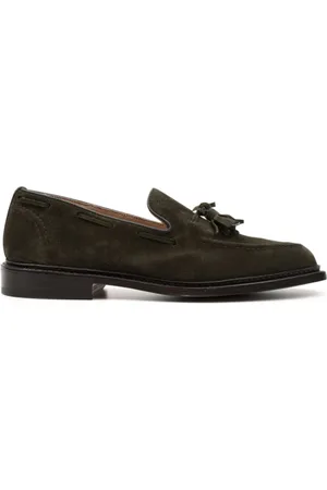 TRICKERS Buty, Mężczyzna, brązowy, 43 1/2 EU, Zielone mokasyny Elton