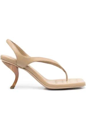 Gia Borghini Buty, Kobieta, Beżowy, 40 EU, Sandały z otwartym palcem