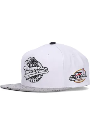 Mitchell & Ness Akcesoria, Mężczyzna, Biały, ONE SIZE, NBA Cement Top Snapback Czapka