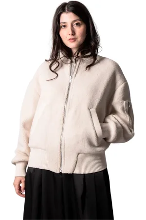 Citizens of Humanity Bluzy, Kobieta, Biały, L, Kurtka Brianna Sherpa Bomber