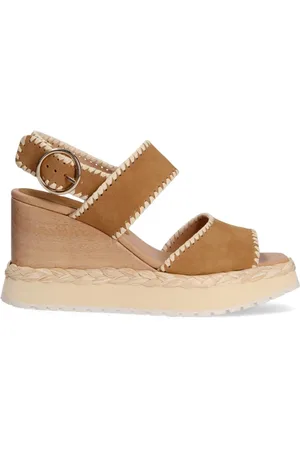 Paloma Barceló Buty, Kobieta, brązowy, 39 EU, Zamsz, Model sandałyowy - vaudes -c