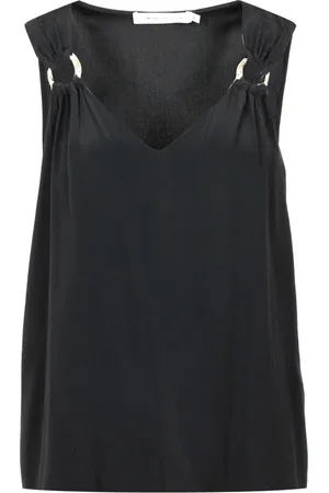 SIMONA CORSELLINI Koszulki, Kobieta, Czarny, L, Sleeveless Tops
