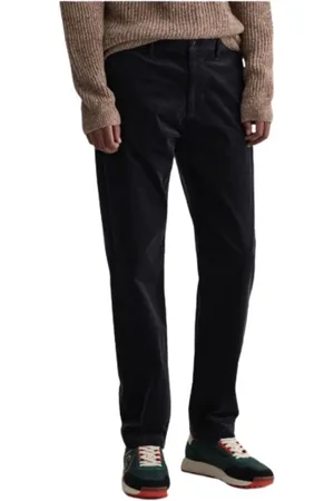 GANT Spodnie, Mężczyzna, Niebieski, W32, Bawełna, Corduroy Allister Chino