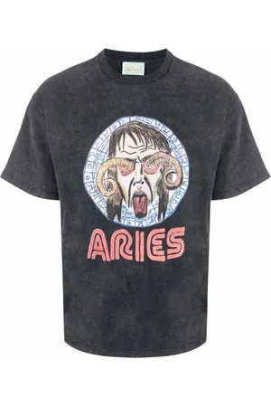 ARIES Koszulki, Mężczyzna, Czarny, M, Tops