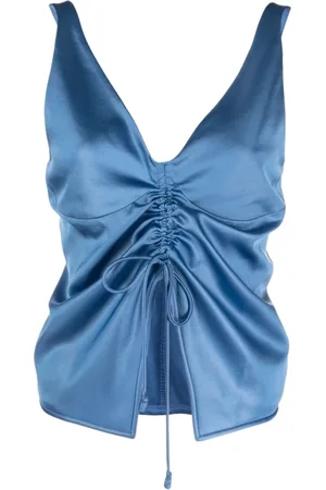Nanushka Koszulki, Kobieta, Niebieski, M, top