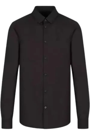 Armani Exchange Koszule, Mężczyzna, Czarny, S, Koszula casualowa