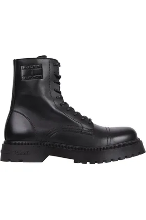 Tommy Hilfiger Buty, Mężczyzna, Czarny, 41 EU, Czarne casualowe botki na kostkę dla mężczyzn