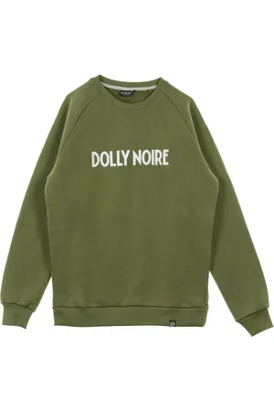 DOLLY NOIRE Bluzy, Mężczyzna, Zielony, XL, Logo Capital Crewneck Sweatshirt