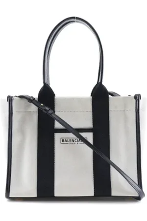 Balenciaga Pre-owned, Kobieta, Biały, ONE SIZE, Len, Pre-owned Canvas balenciaga-bags