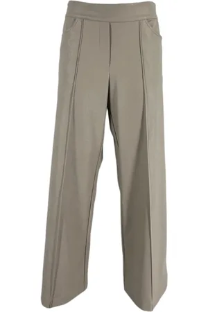 D.EXTERIOR Spodnie, Kobieta, Zielony, M, Cropped Faux Leather Spodnie