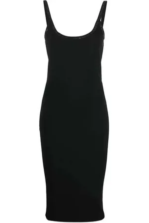 Alexander Wang Sukienki, Kobieta, Czarny, M, Sukienka z kryształami na dzianinie