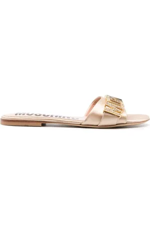 Moschino Buty, Kobieta, Beżowy, 36 EU, Sandały z kształami