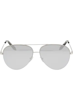 Victoria Beckham Akcesoria, Kobieta, Szary, ONE SIZE, Premiumowe Okulary Aviator - Podkreśl Swój Styl
