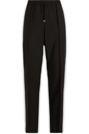 VALENTINO GARAVANI Spodnie, Mężczyzna, Czarny, L, Len, Spodnie Slim-fit