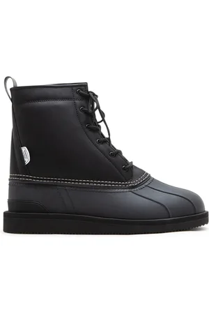 SUICOKE Buty, Mężczyzna, Czarny, 41 EU, Skóra, Wodoodporne Buty na Sznurowadła