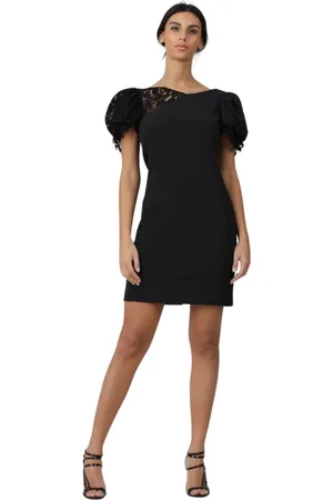 Pinko Sukienki, Kobieta, Czarny, L, Elegancka Sukienka
